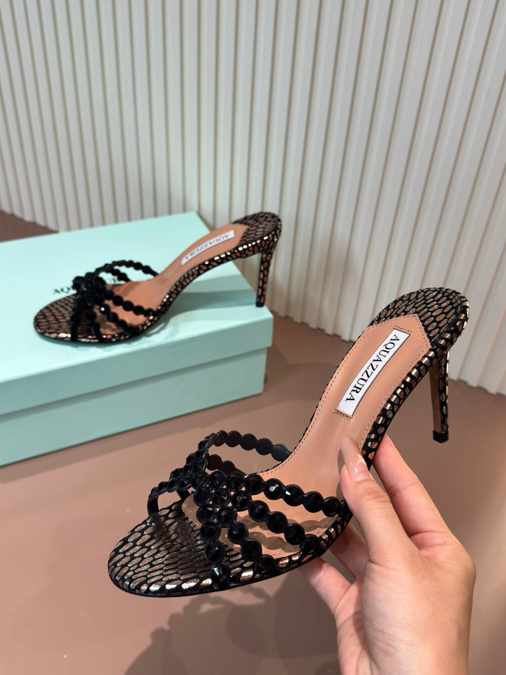 Aquazzura Black Designer Shoes EU 34-42 - detail image 5
