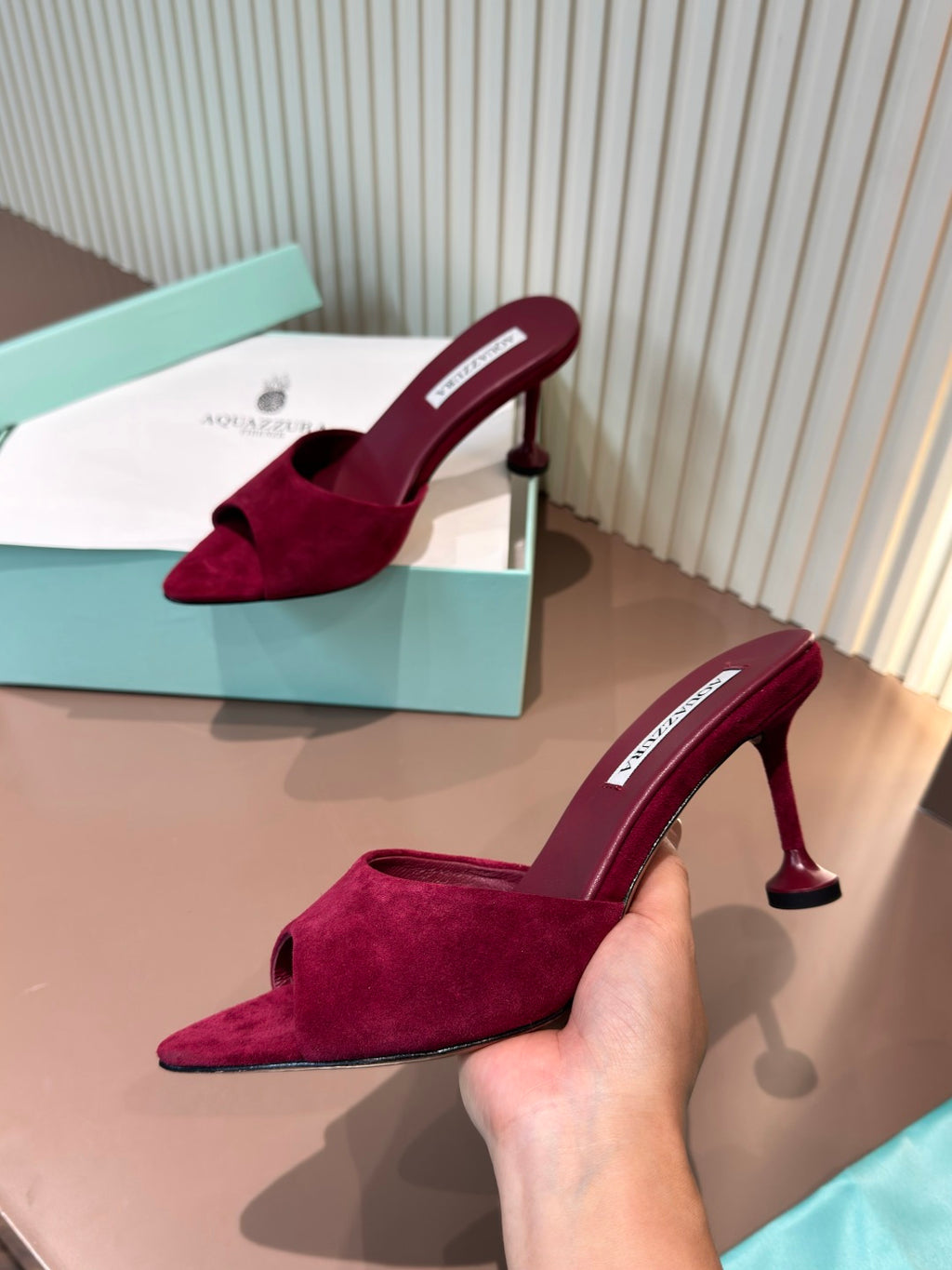 Aquazzura 35.40.41.42 Purple & Rose Gold Designer Shoes EU 36-39 - detail image 6