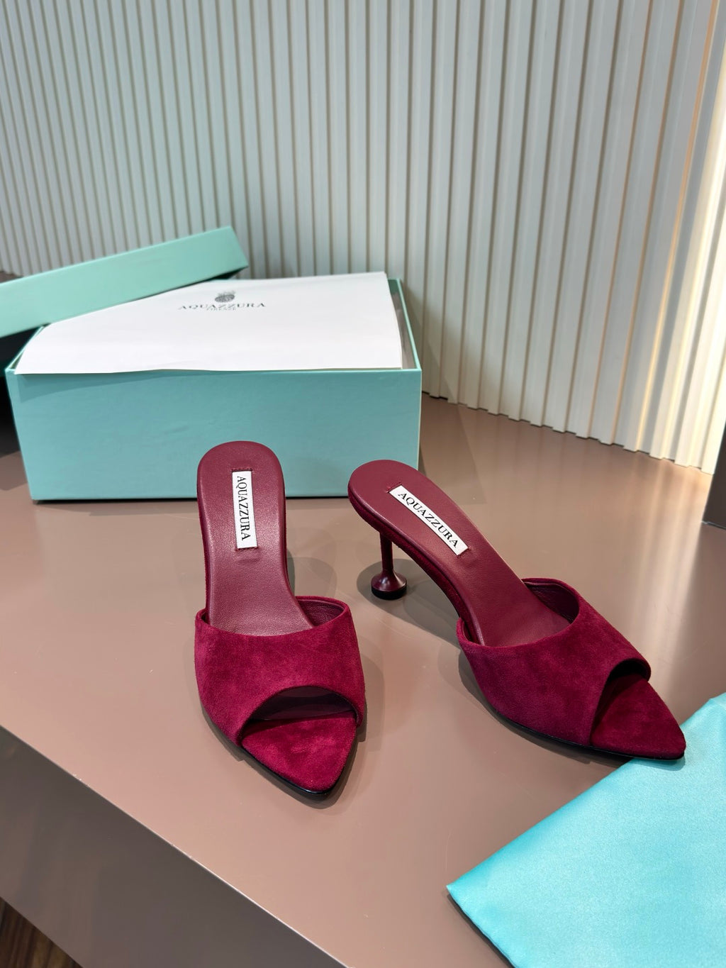 Aquazzura 35.40.41.42 Purple & Rose Gold Designer Shoes EU 36-39 - detail image 4