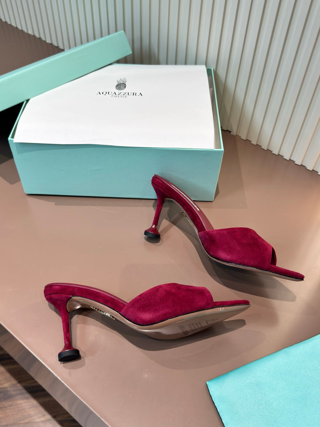 Aquazzura 35.40.41.42 Purple & Rose Gold Designer Shoes EU 36-39 - detail image 8