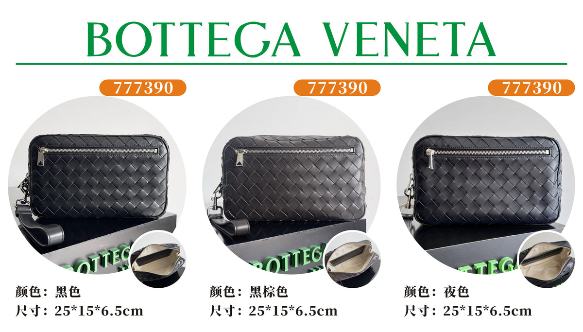 Bottega Veneta Black Clutch Bag
