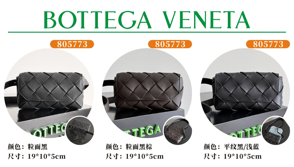 Bottega Veneta 805773DIAGO Black Designer Handbag