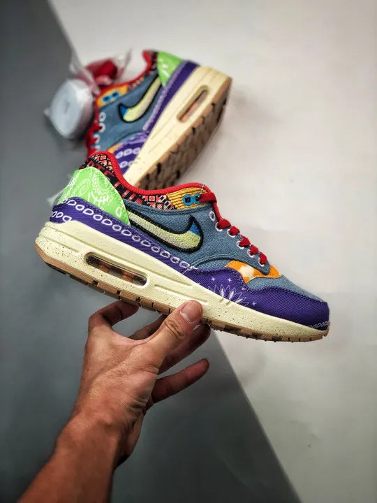 Nike Denim Patchwork Sneaker - Hình 2