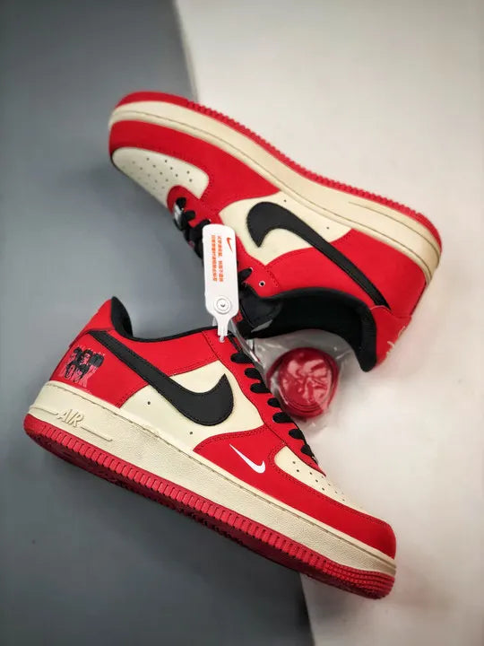 Air Force 1 Red Black - Hình 4