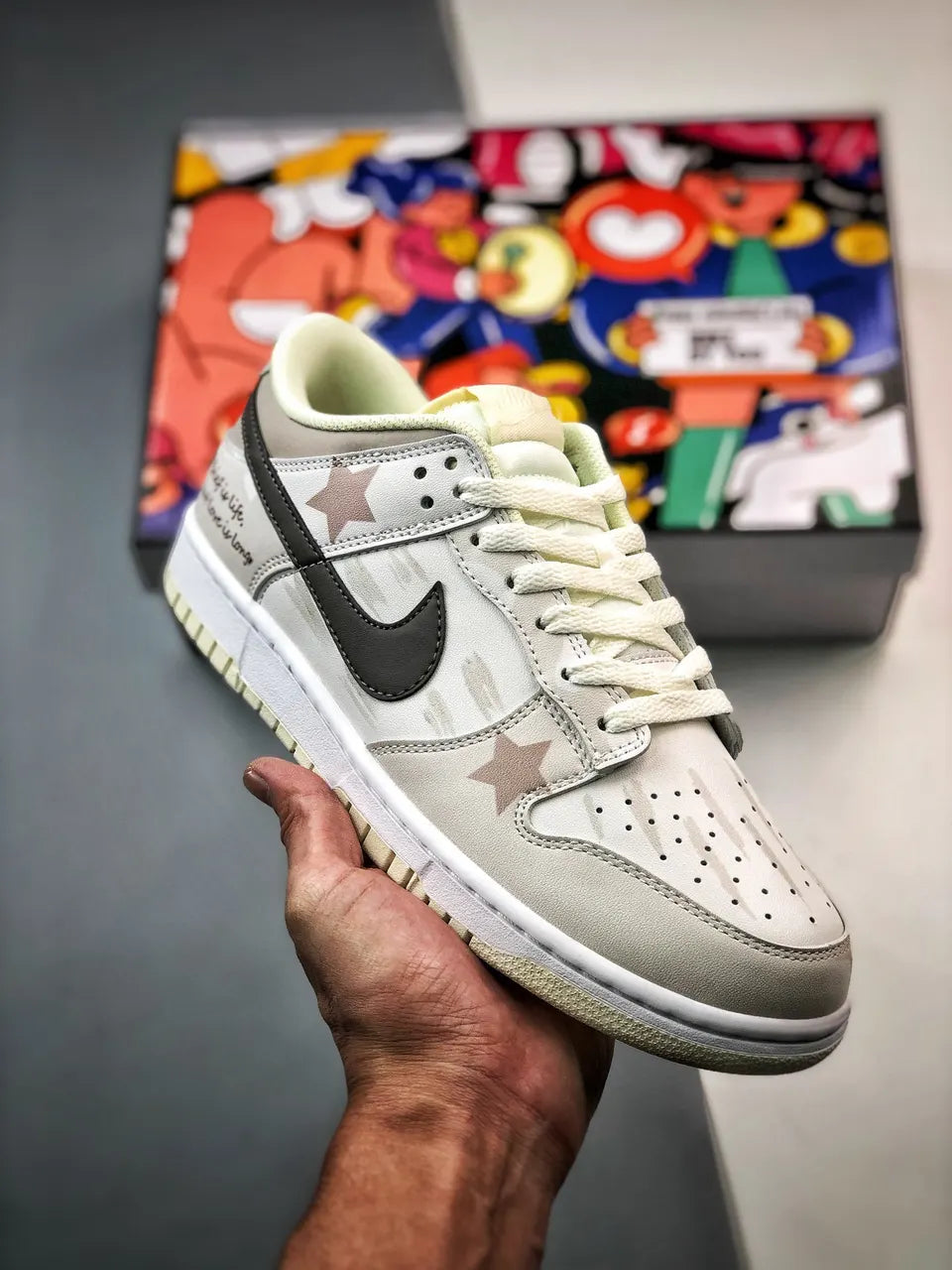star Nike Dunk Low Grey Camo