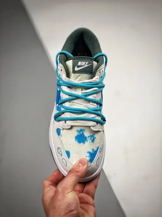 Nike Dunk Low Paisley White Blue - Hình 6