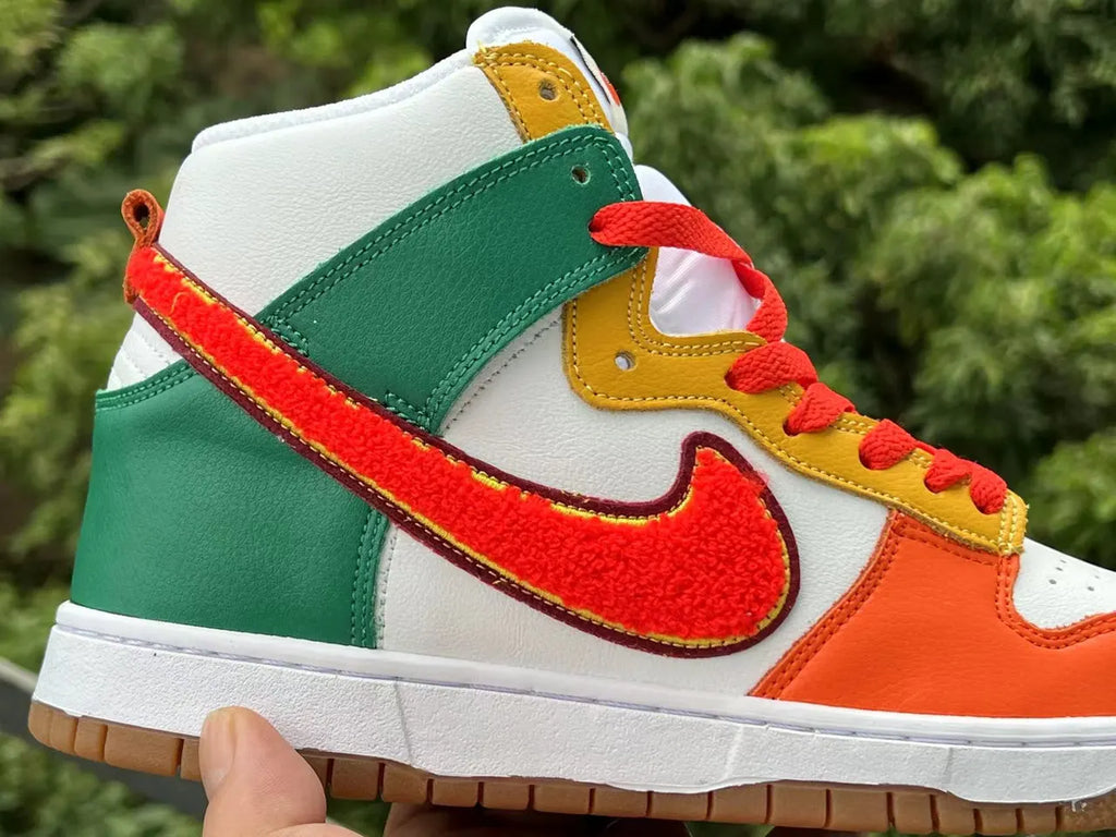 Nike Dunk High Orange Acid Wash - Hình 5