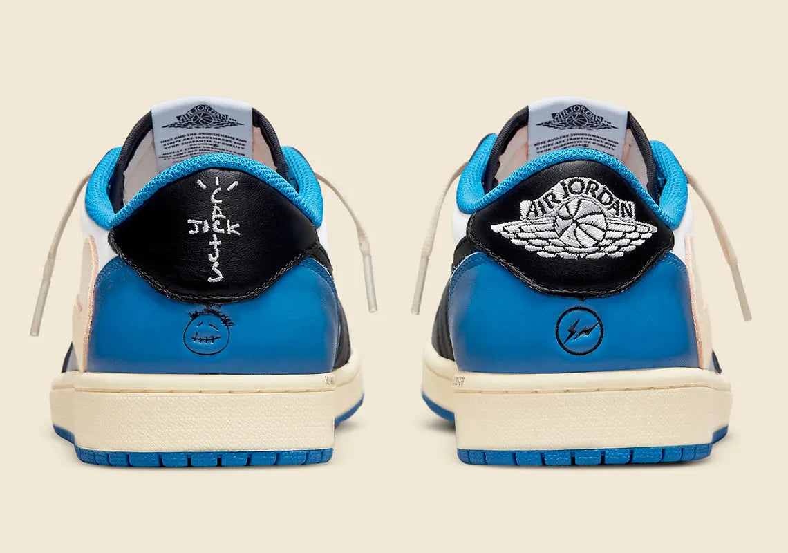 Travis Scott Jordan 1 Blue - Hình 2