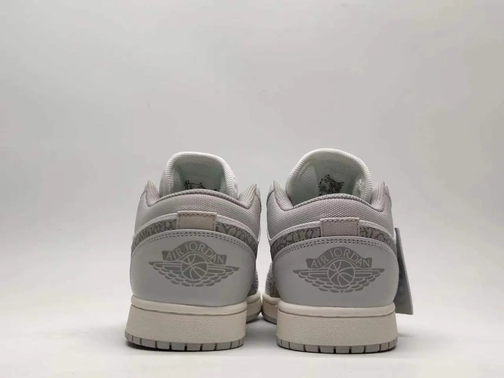 premium Air Jordan 1 Low Grey Paisley - Hình 3