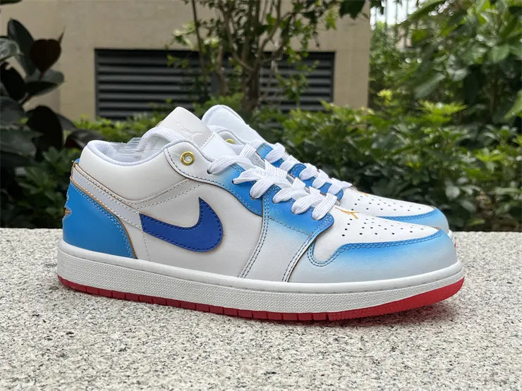 Air Jordan Low White Blue Fade - Hình 13