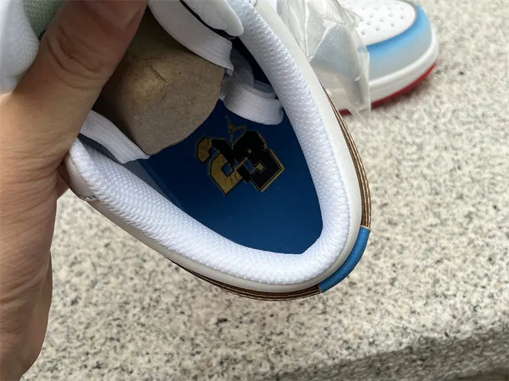 Air Jordan Low White Blue Fade - Hình 16