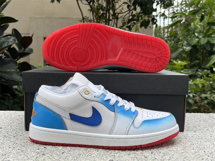 Air Jordan Low White Blue Fade - Hình 11