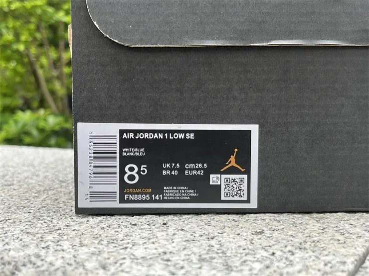 Air Jordan Low White Blue Fade - Hình 18