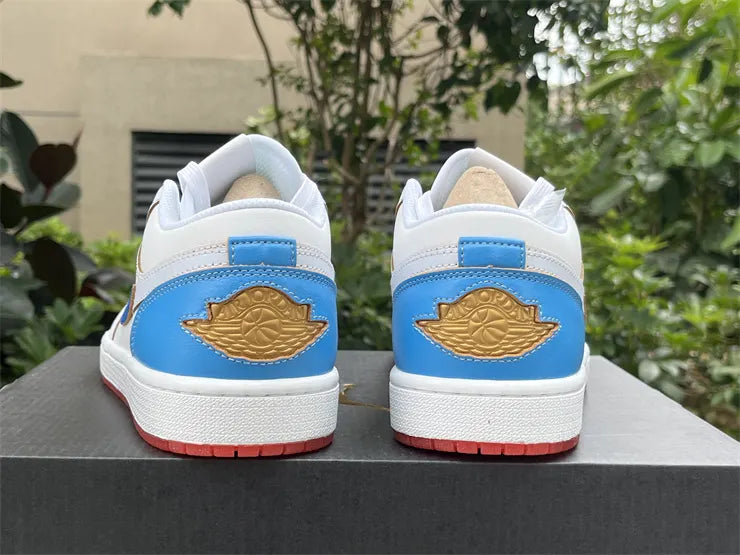 Air Jordan Low White Blue Fade - Hình 9