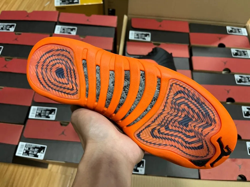 Air Jordan 12 Black/Orange - Hình 6
