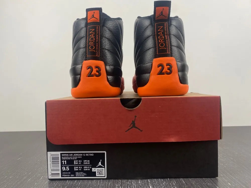Air Jordan 12 Black/Orange - Hình 5