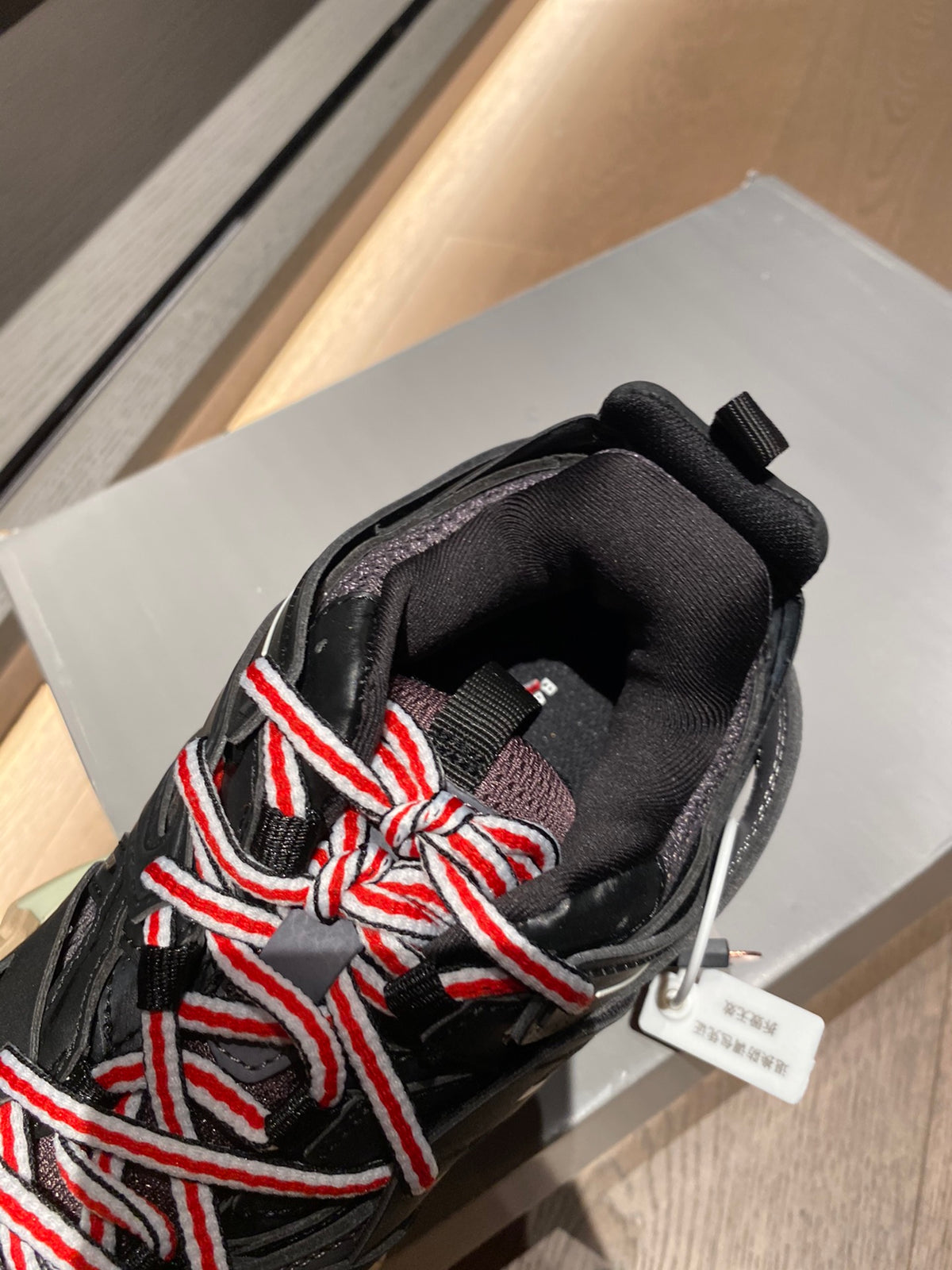 Balenciaga TRACK1 Black & Rose Gold Designer Shoes - detail image 8