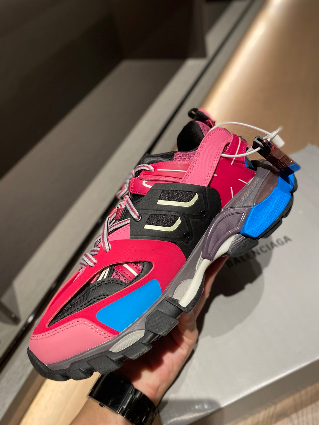 Balenciaga Black & Red Designer Shoes - detail image 7