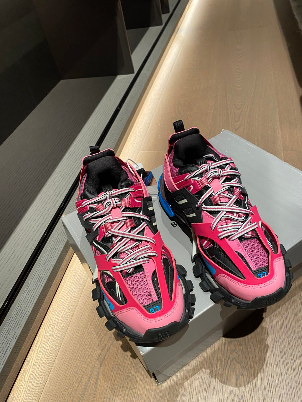 Balenciaga Black & Red Designer Shoes