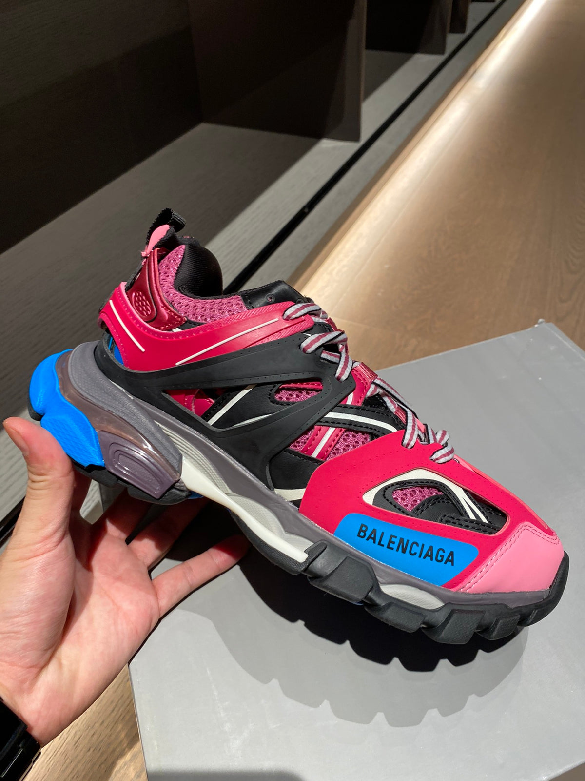 Balenciaga Black & Red Designer Shoes - detail image 5