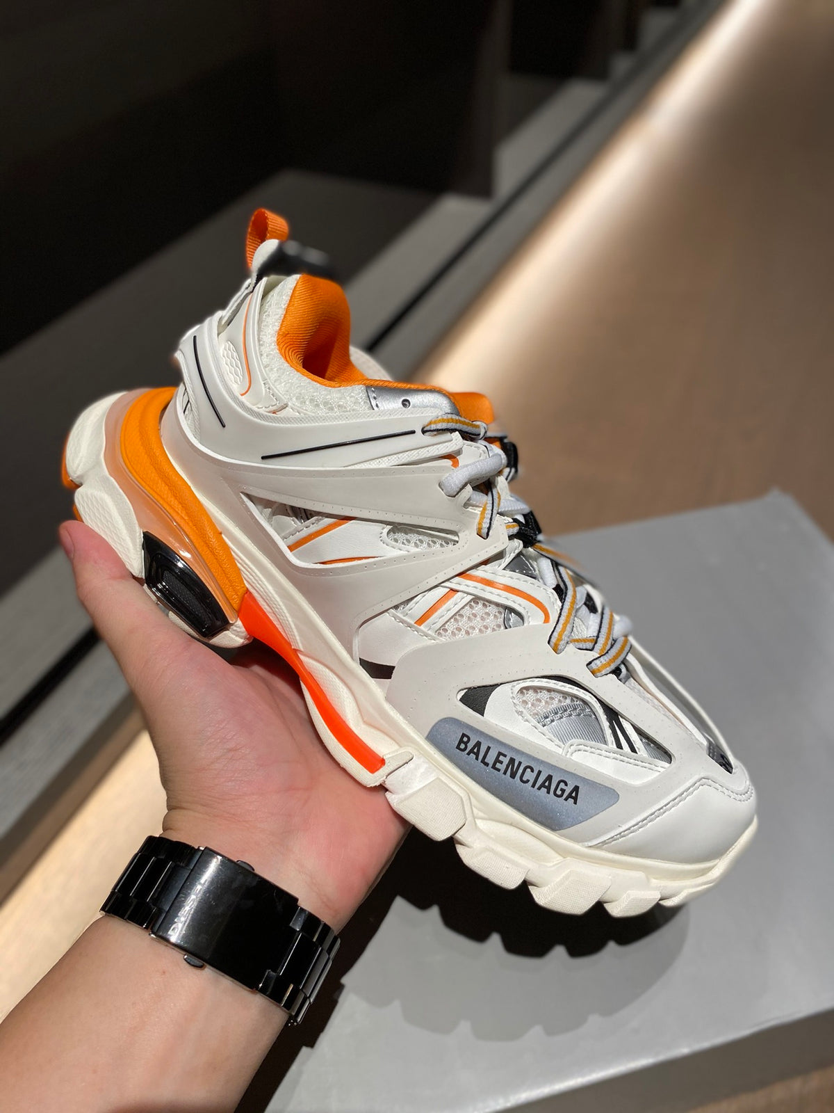 Balenciaga TRACK1 Black & Rose Gold Designer Shoes EU 35-46 - detail image 3