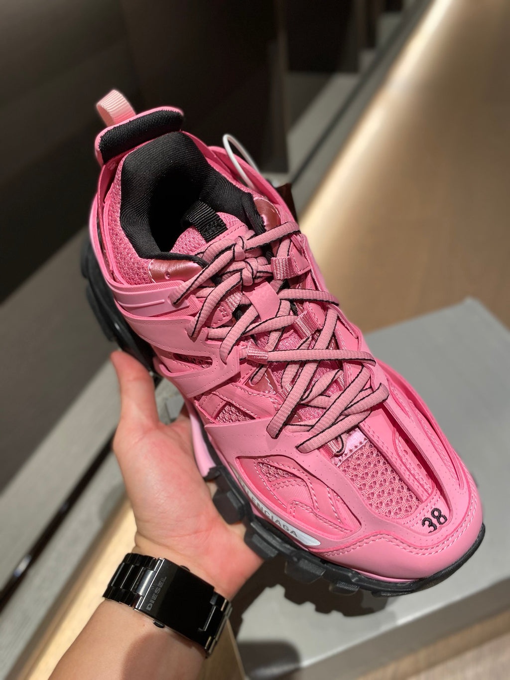 Balenciaga Black & Pink Designer Shoes - detail image 4