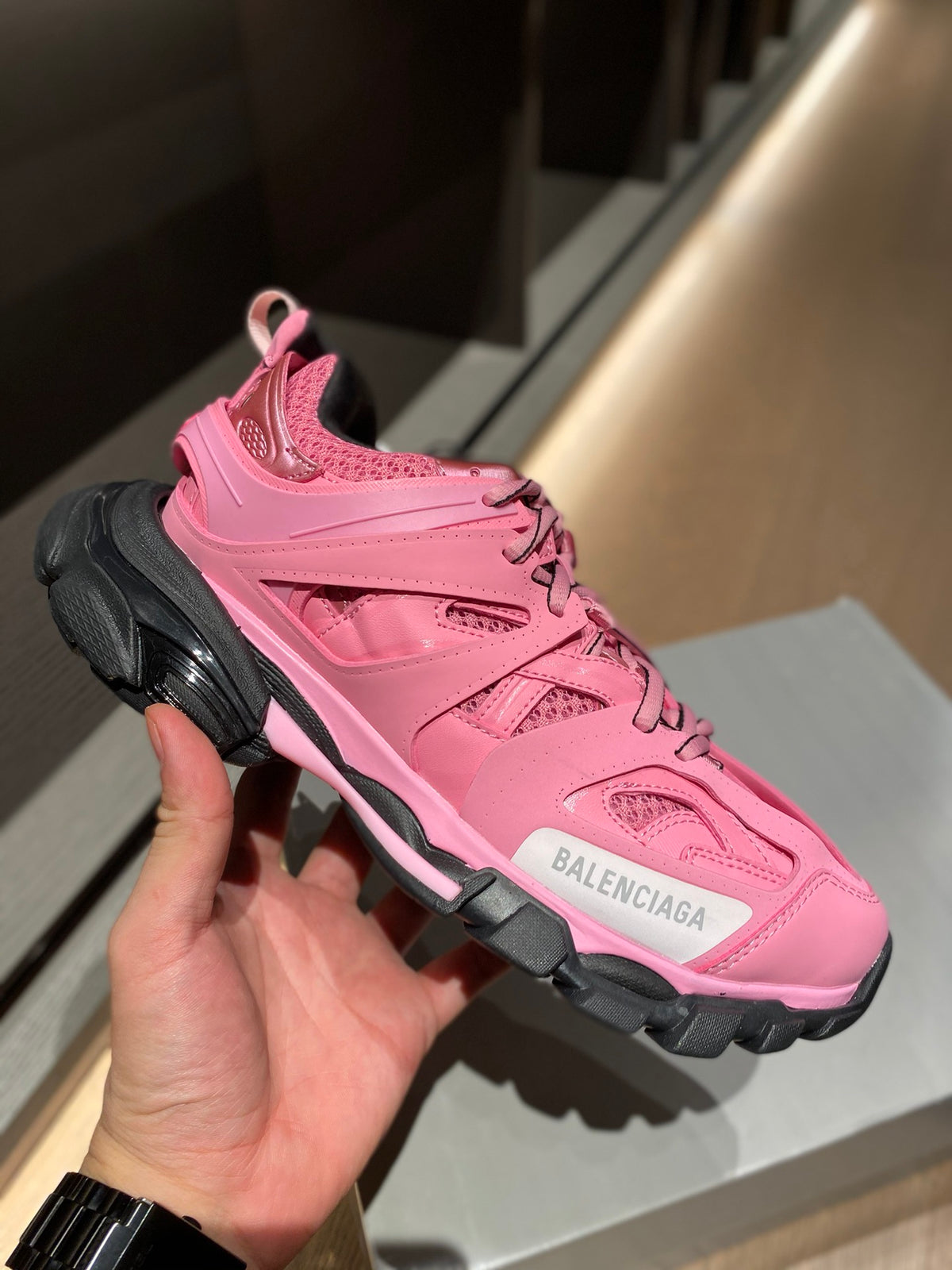 Balenciaga Black & Pink Designer Shoes - detail image 3