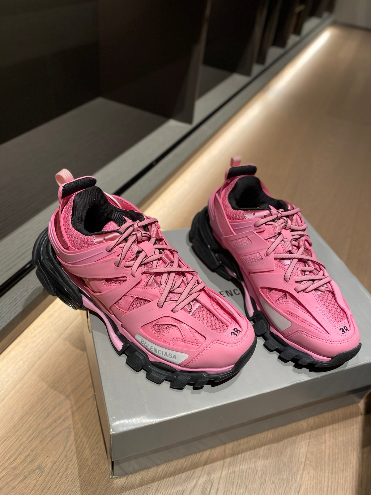 Balenciaga Black & Pink Designer Shoes - detail image 2