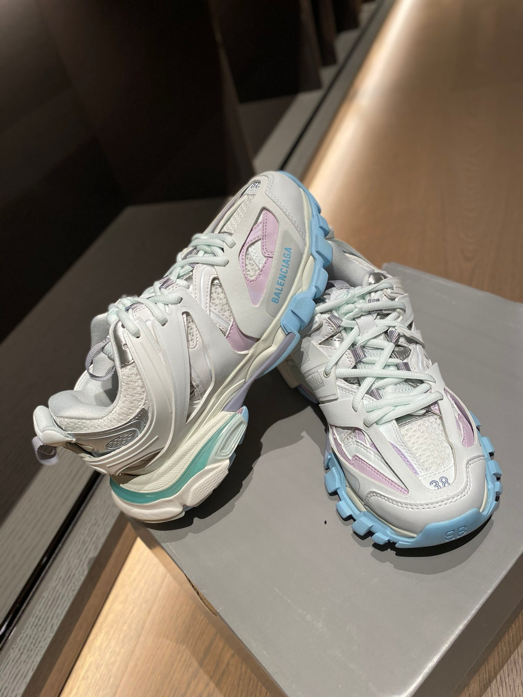 Balenciaga TRACK1 Black & Brown Designer Shoes Edition 2 - detail image 8