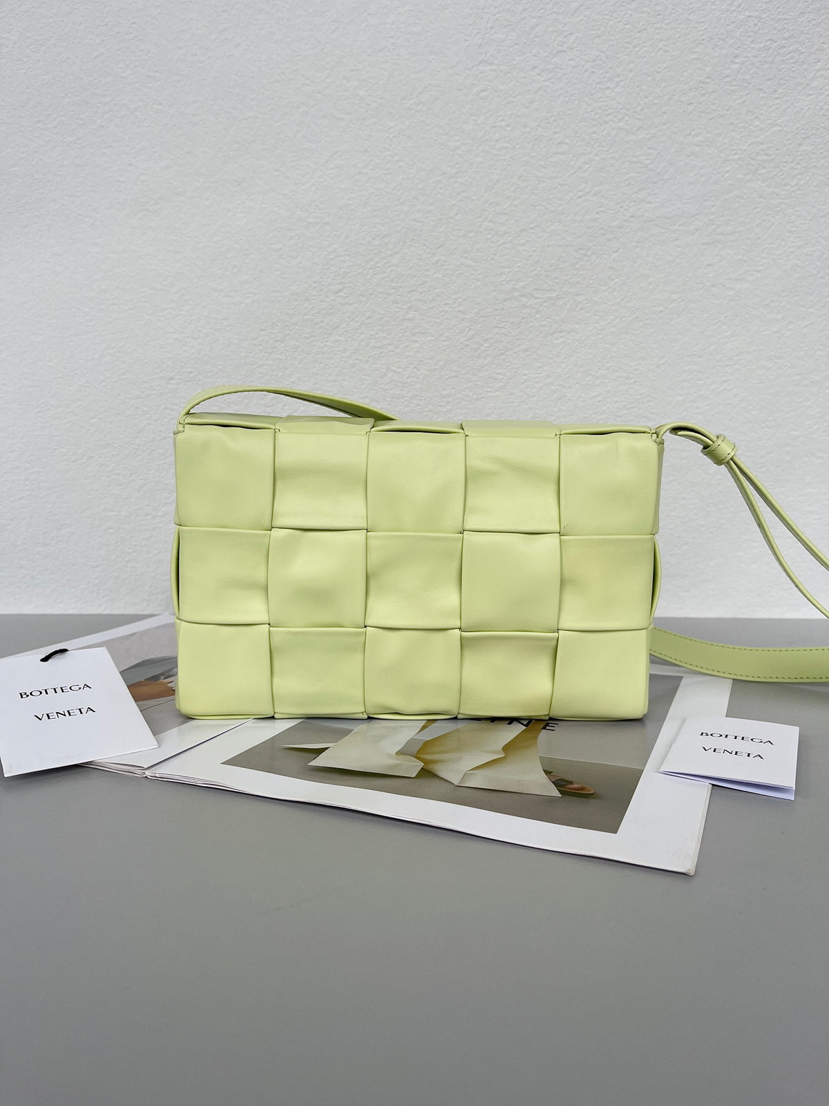 Bottega Veneta 667298 Gold & Green Designer Handbag - detail image 5