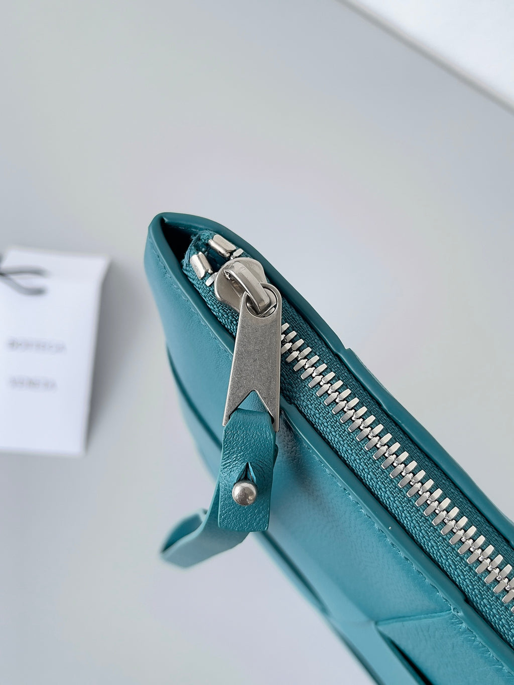 Bottega Veneta 649616 Teal Clutch Bag - detail image 2