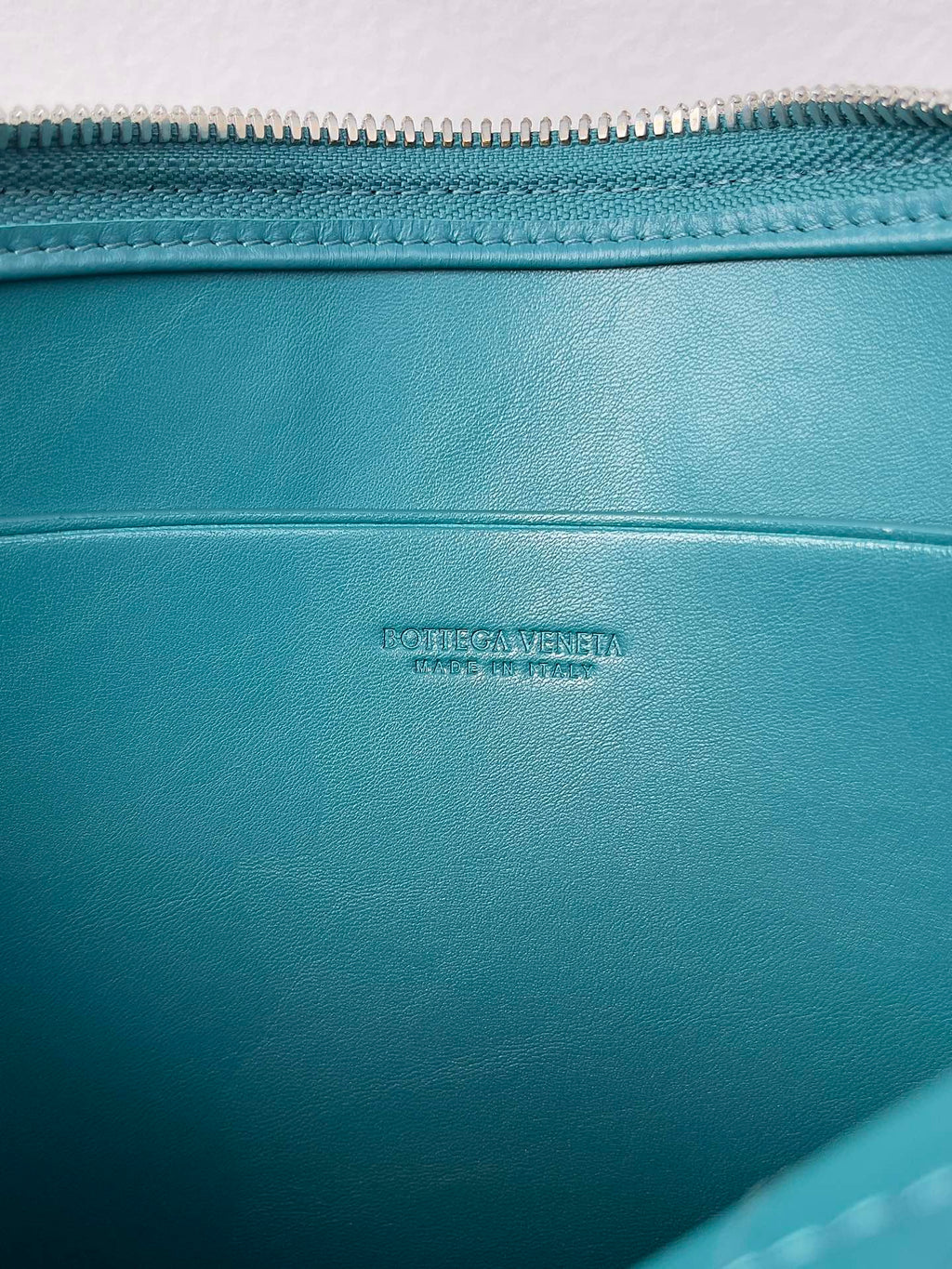 Bottega Veneta 649616 Teal Clutch Bag - detail image 8