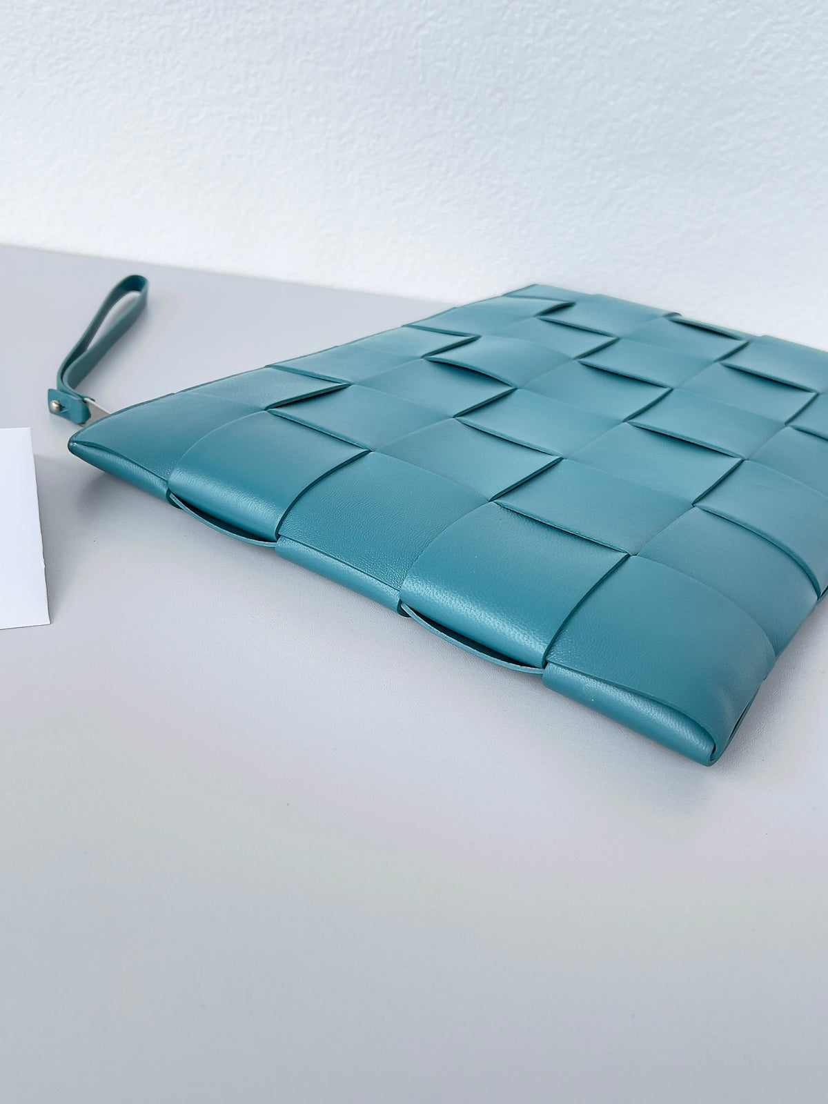 Bottega Veneta 649616 Teal Clutch Bag - detail image 3