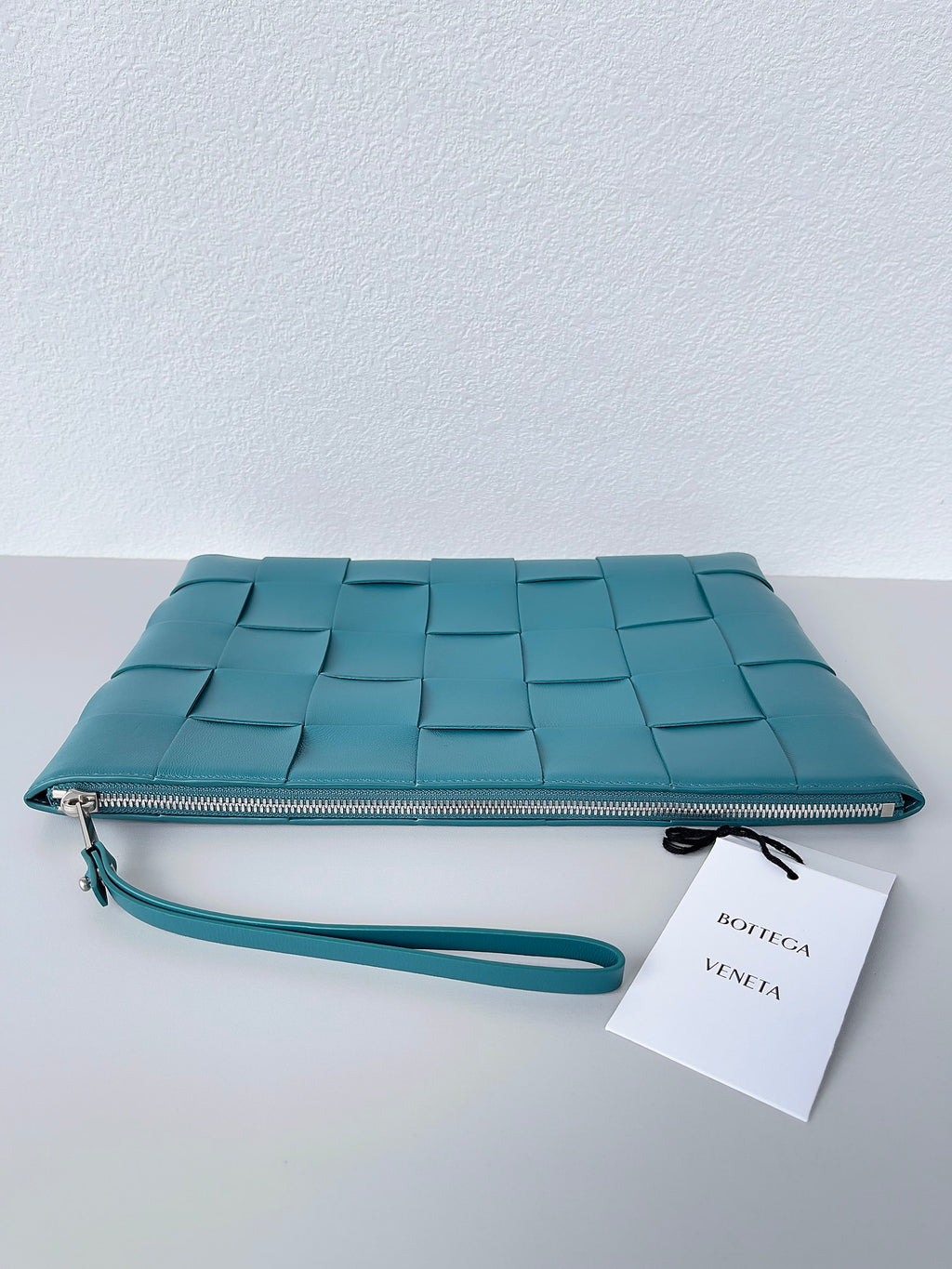 Bottega Veneta 649616 Teal Clutch Bag - detail image 5