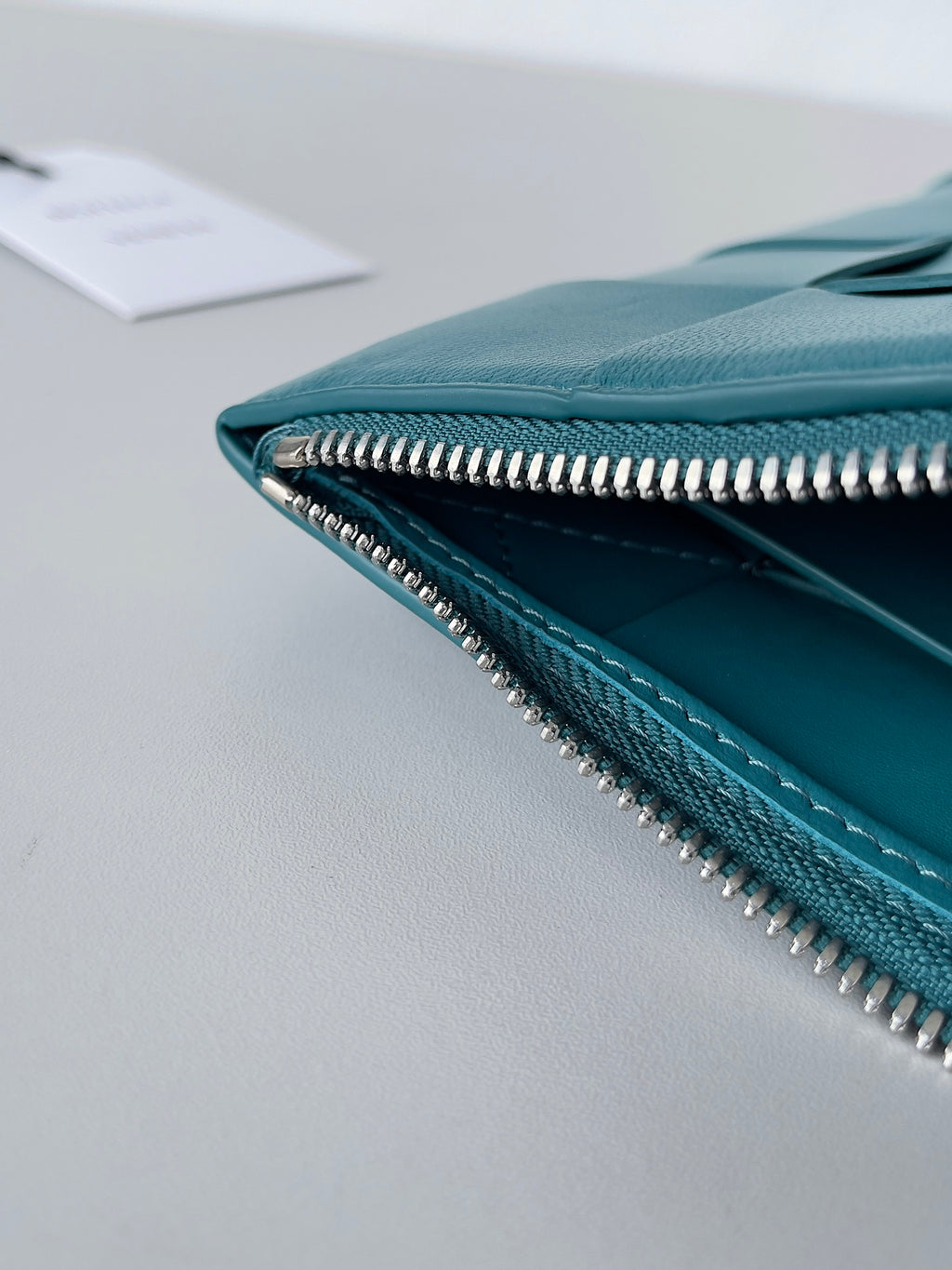 Bottega Veneta 649616 Teal Clutch Bag - detail image 7