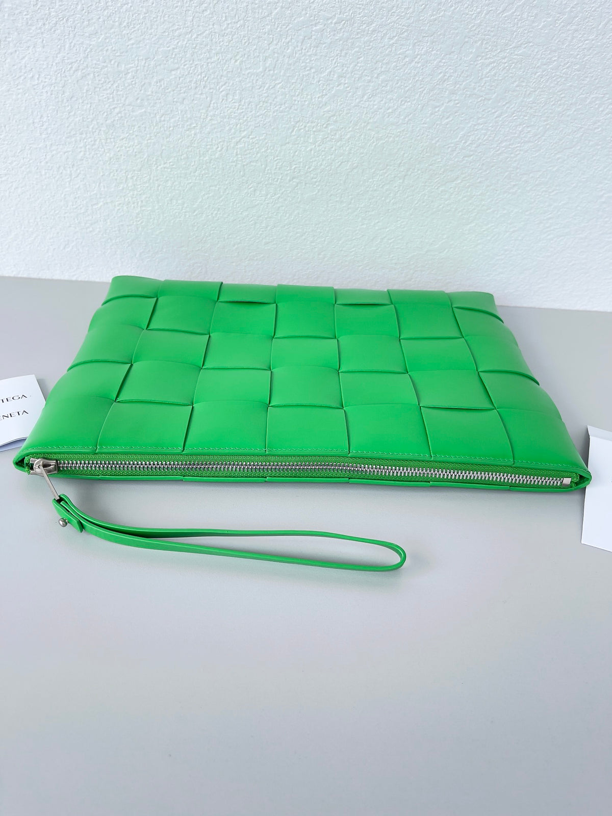 Bottega Veneta 649616 Green Clutch Bag - detail image 3