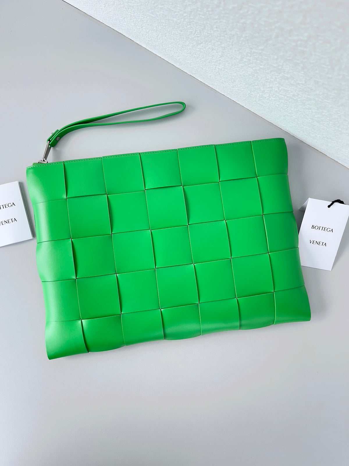 Bottega Veneta 649616 Green Clutch Bag