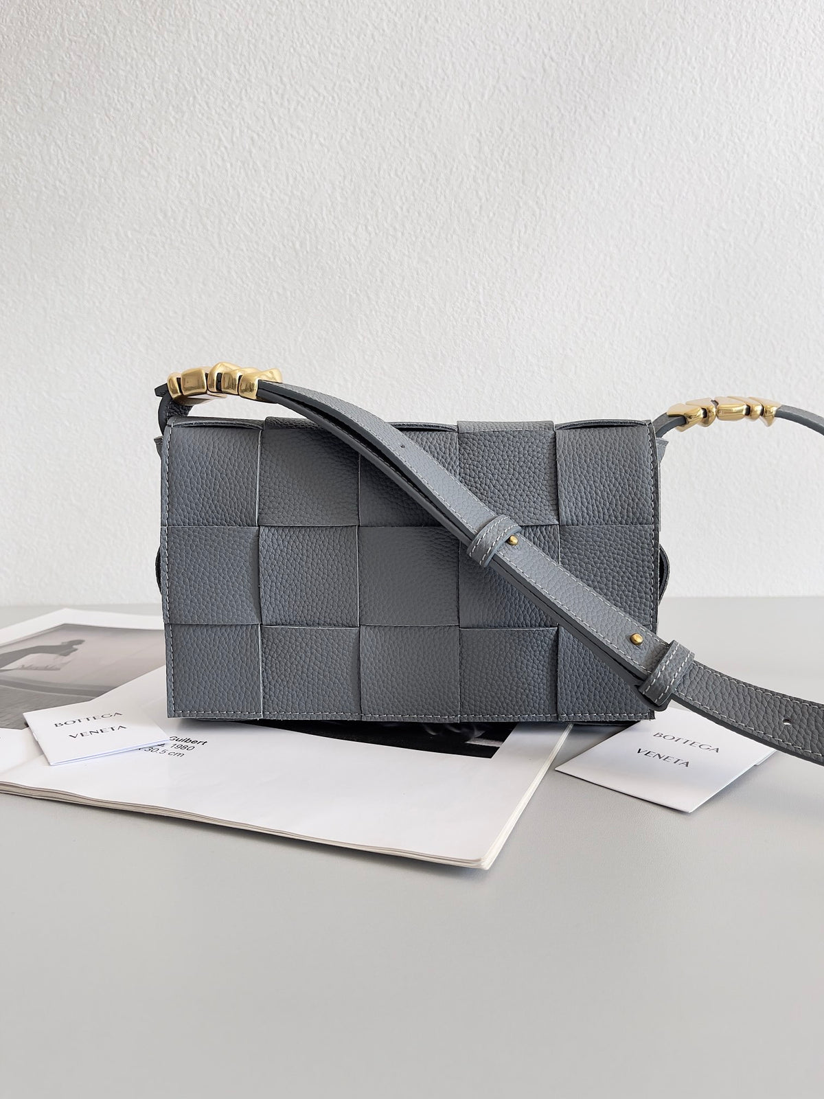 Bottega Veneta 666870 Silver Designer Handbag
