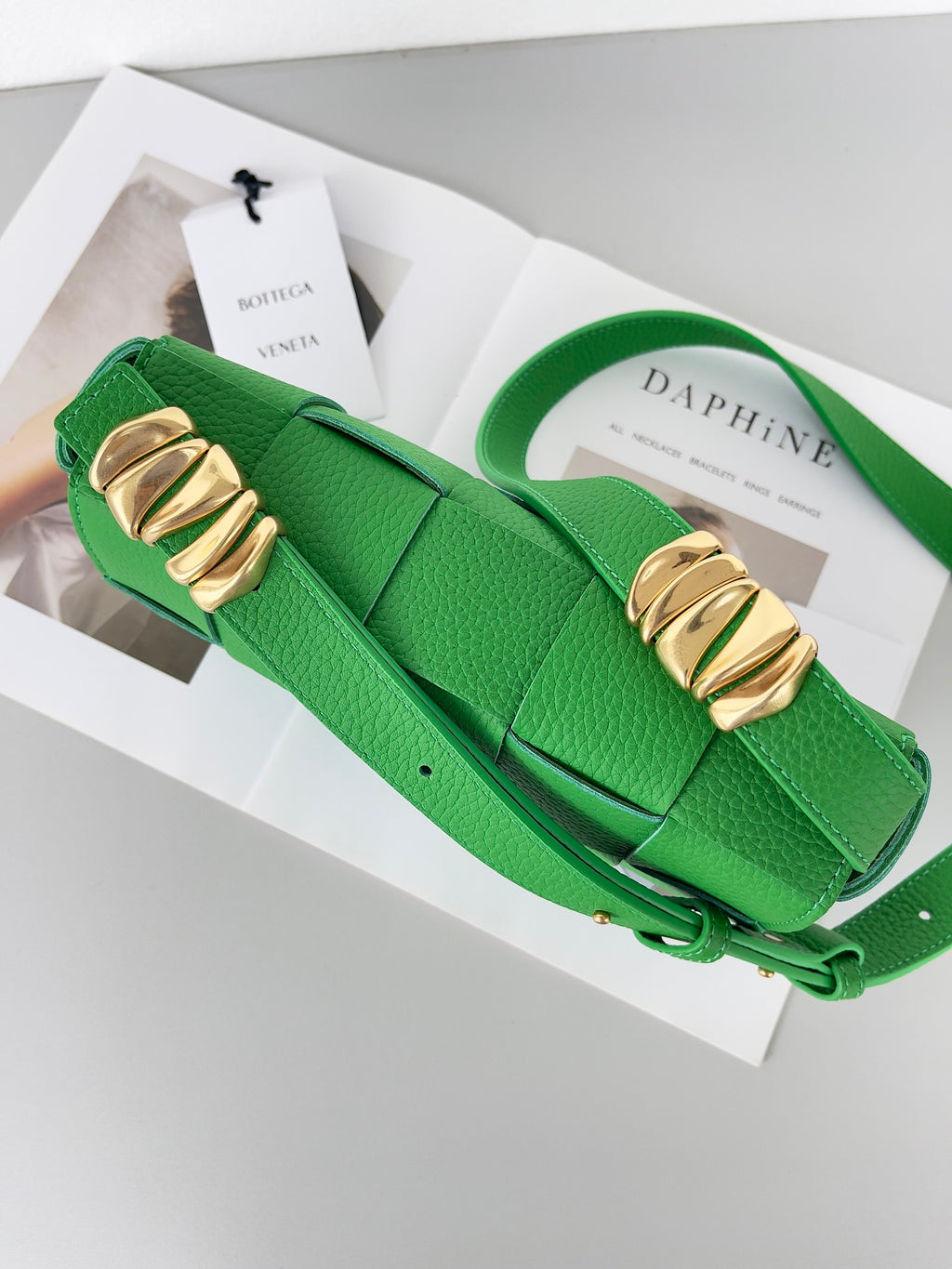 Bottega Veneta 666870 Green Designer Handbag - detail image 2