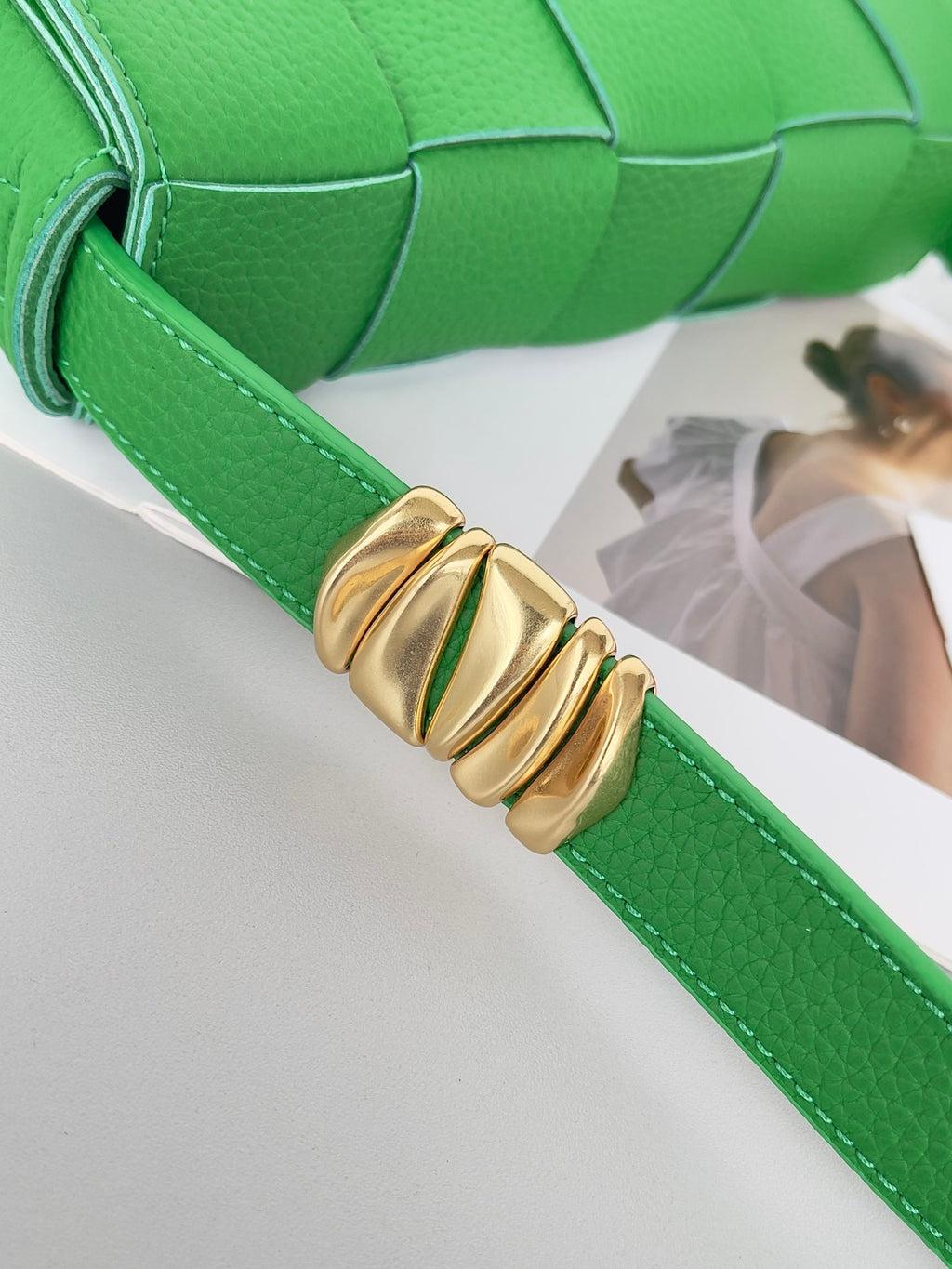 Bottega Veneta 666870 Green Designer Handbag - detail image 4