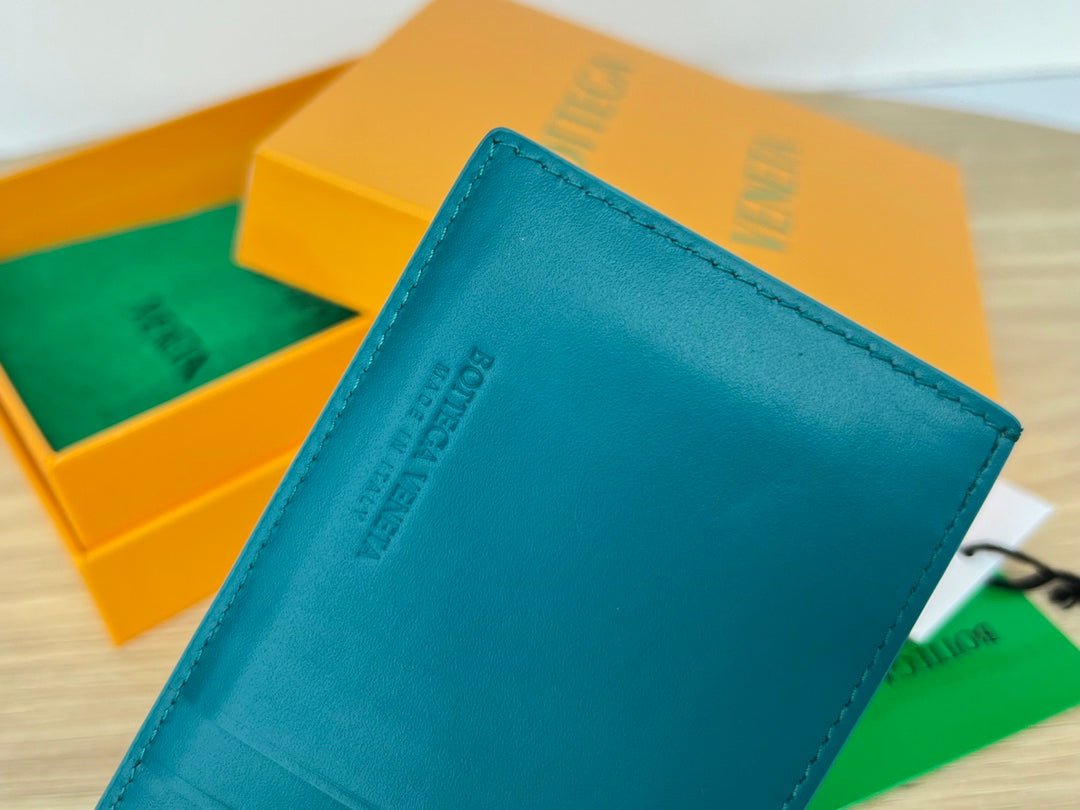 Bottega Veneta Teal & Orange Card Holder - detail image 5