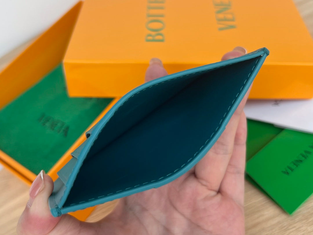 Bottega Veneta Teal & Orange Card Holder - detail image 6