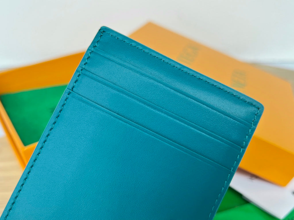 Bottega Veneta Teal & Orange Card Holder - detail image 3