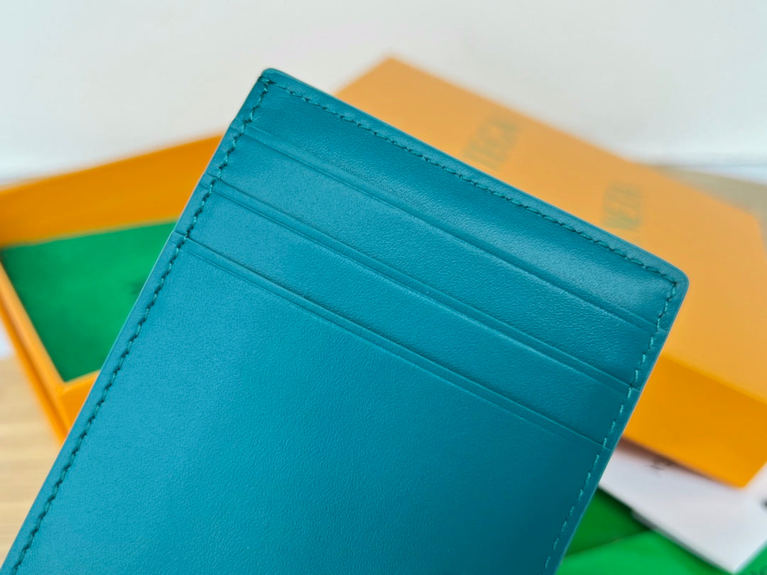 Bottega Veneta Teal & Orange Card Holder - detail image 3