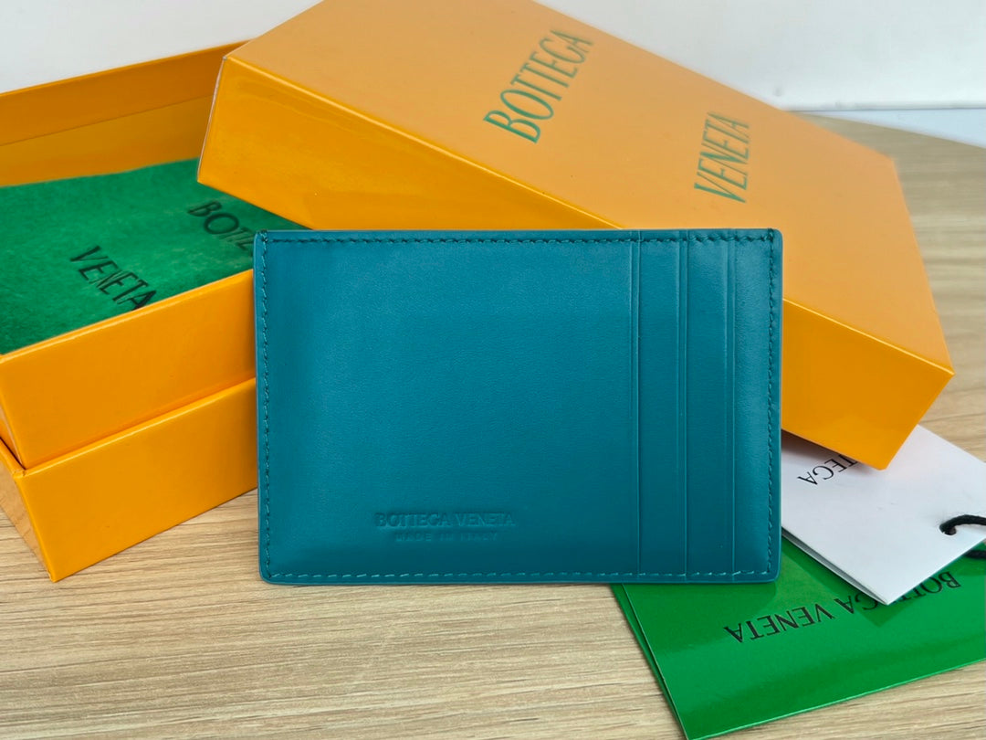 Bottega Veneta Teal & Orange Card Holder - detail image 2