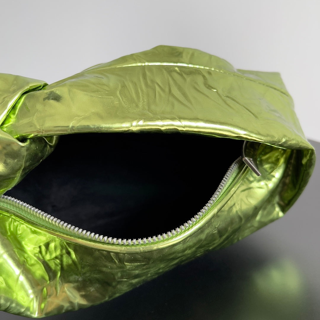 Bottega Veneta 651876 Black & Green Hobo Bag 23 × 15 × 5 cm - detail image 7