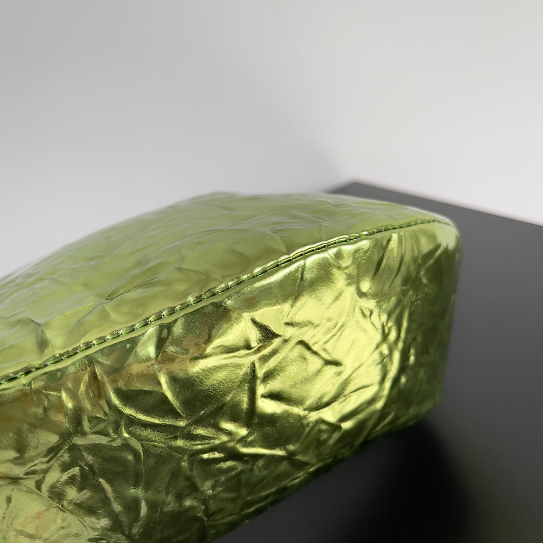 Bottega Veneta 651876 Black & Green Hobo Bag 23 × 15 × 5 cm - detail image 4