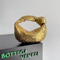 Bottega Veneta Gold & Brown Designer Handbag