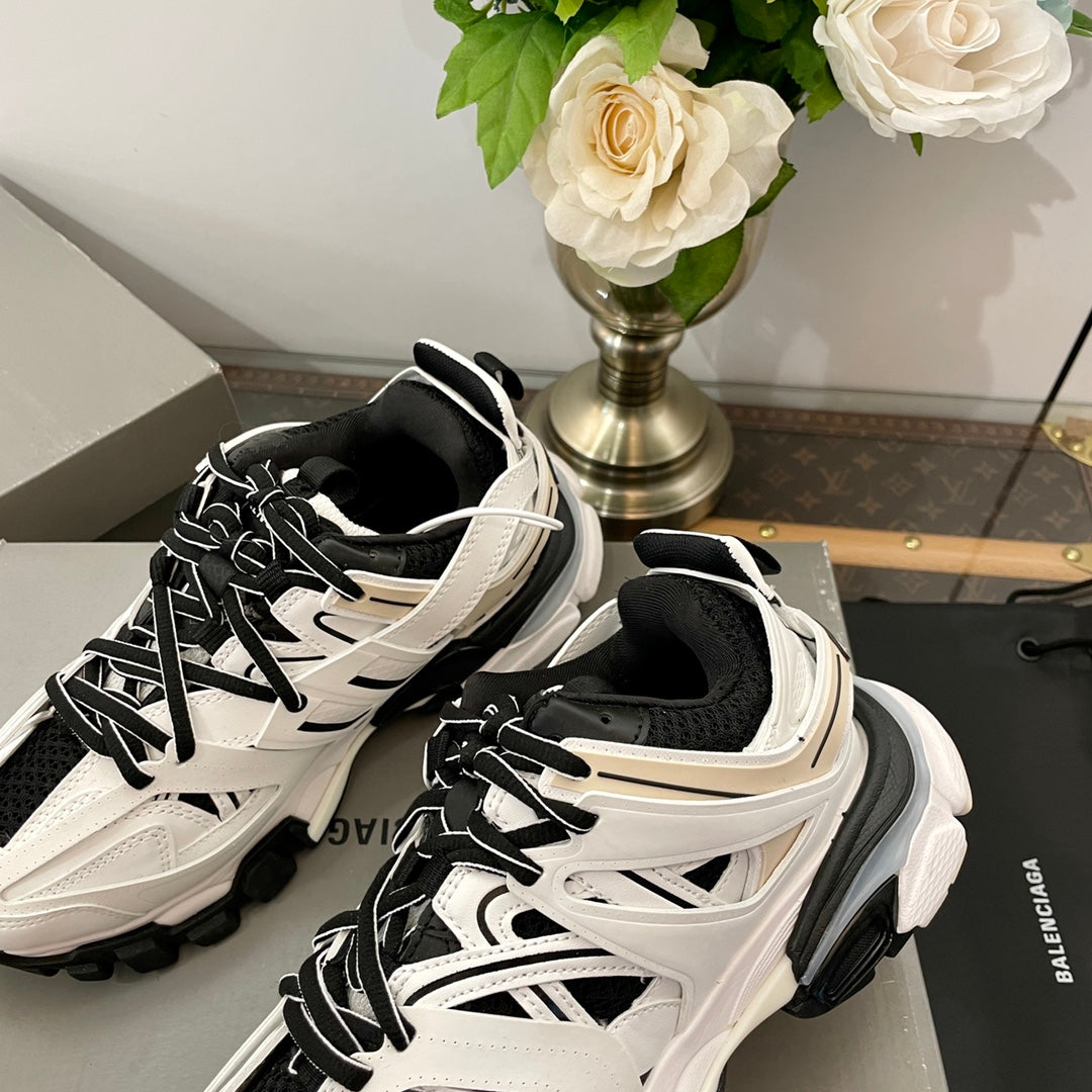 Balenciaga Black & Olive Green Designer Shoes - detail image 4