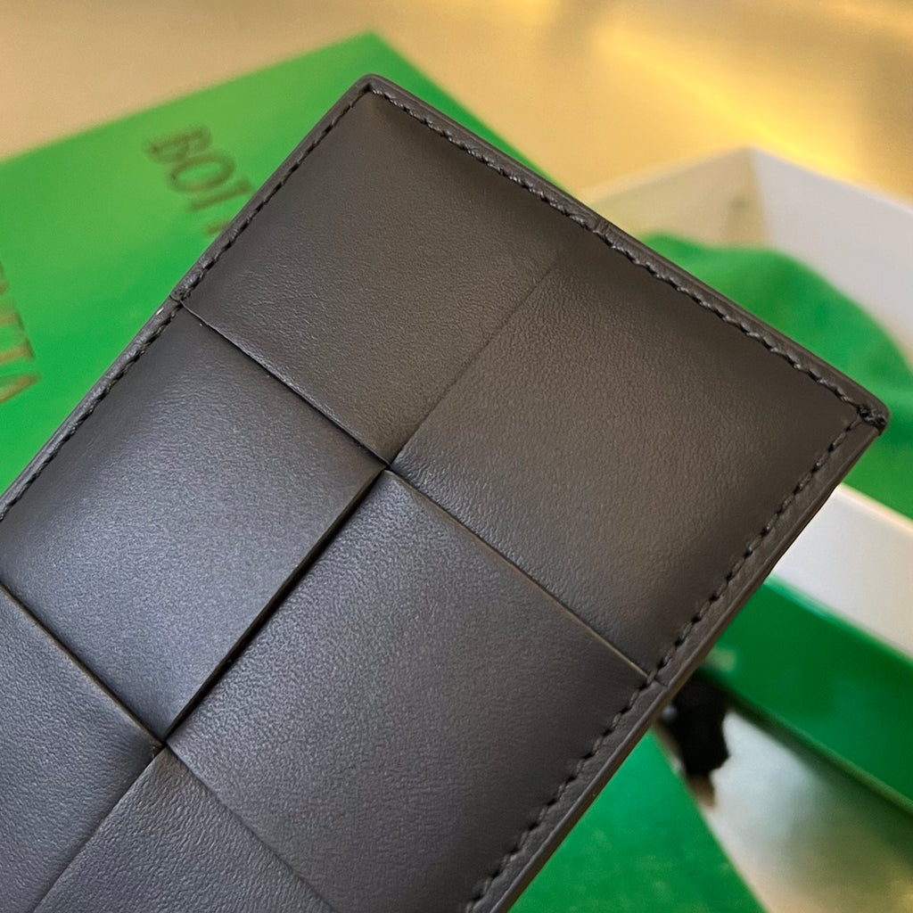 Bottega Veneta Black & Green Card Holder - detail image 2